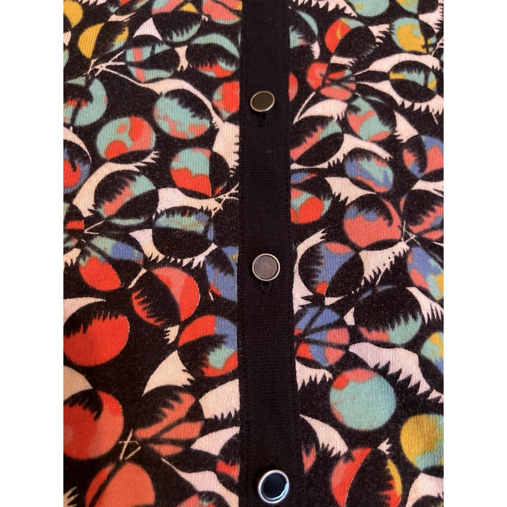 Marc By Marc Jacob's Colorful Floral 100% Cotton Preppy Cardigan Size S - Picture 4 of 5